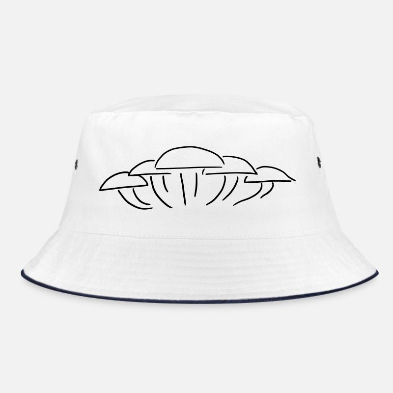 Mushroom Group - A group of mushrooms Bucket Hat