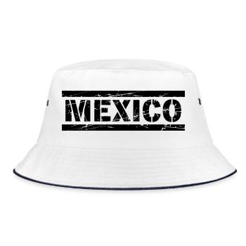 Mexico - Bucket Hat - white/navy - Front