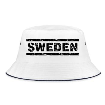 Sweden - Bucket Hat - Weiß/Navy - Vorne
