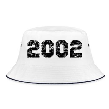 2002 - Bucket Hat - white/navy - Front