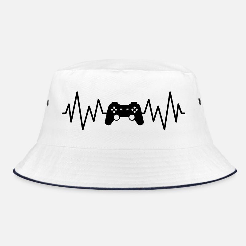 Videospiel-Controller-Spieler, Geek-Herzfrequenz Bucket Hat