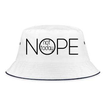 NOPE NOT TODAY V1 - Bob - blanc/marine - Devant