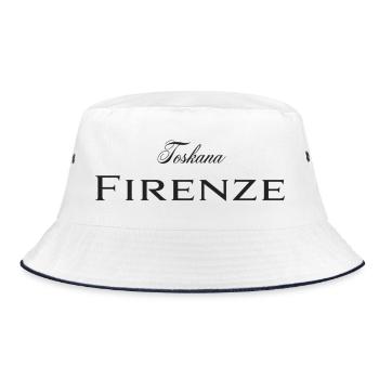 Firenze - Bucket Hat - Weiß/Navy - Vorne