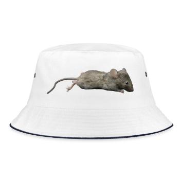 Mouse - Bucket Hat - white/navy - Front