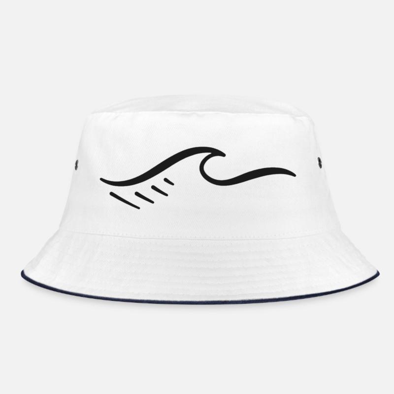 Abstract Geometric Wave Pattern Bucket Hat