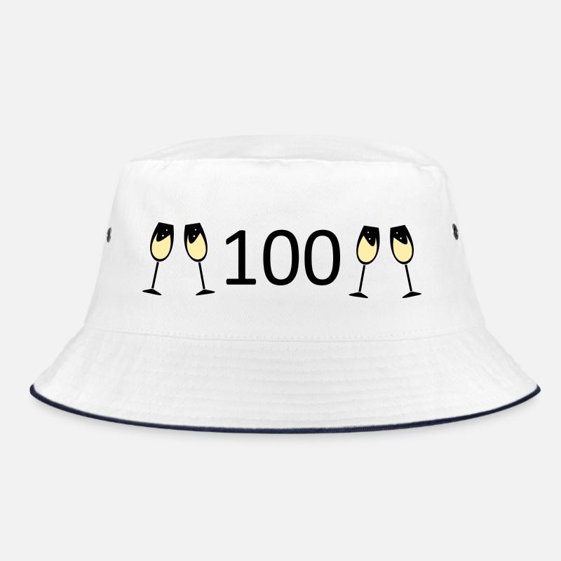 100th Birthday 100th Anniversary 100 Number 100 Bucket Hat