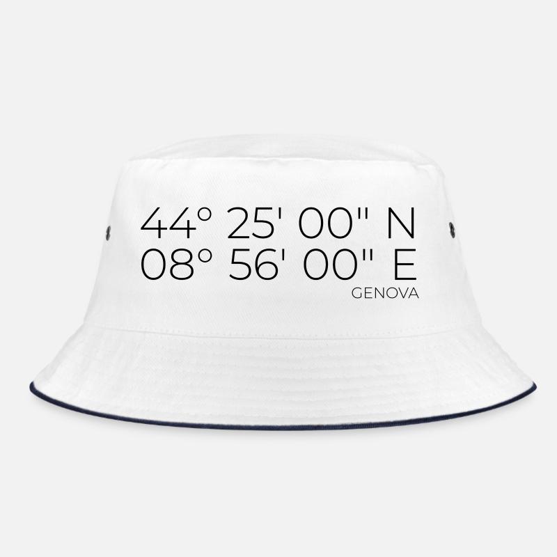 Coordinates: Genova, Genoa, Italy Bucket Hat