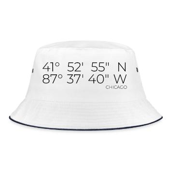 Coordinates Chicago - Bucket Hat - white/navy - Front