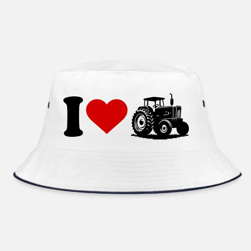 I love Herz Traktor Bucket Hat