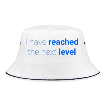 Abstract contrast pattern for self-expression - Bucket Hat - white/navy - Front
