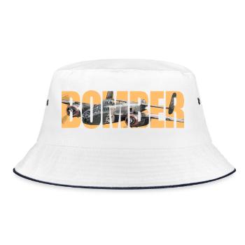 Bomber B-25 Mitchell - Bucket Hat - white/navy - Front