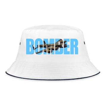Bomber Avro Lancaster - Bucket Hat - white/navy - Front