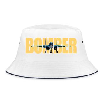 Bomber Su-34 - Bucket Hat - white/navy - Front