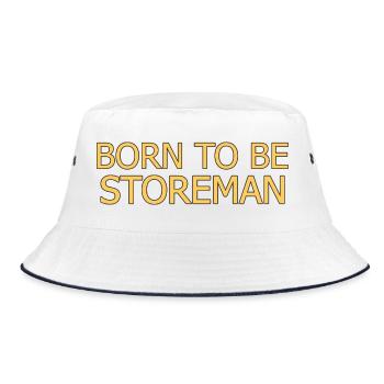 Storeman Born To Be - Bucket Hat - Weiß/Navy - Vorne