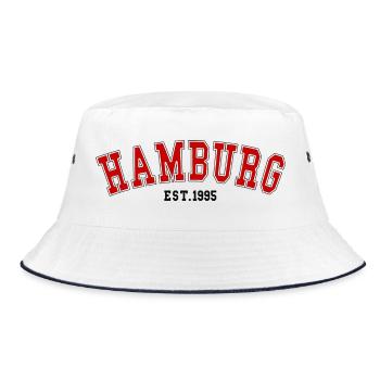 Hamburg_Est_1995 - Bucket Hat - Weiß/Navy - Vorne