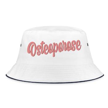 Osteoporosis Bone loss - Bucket Hat - white/navy - Front