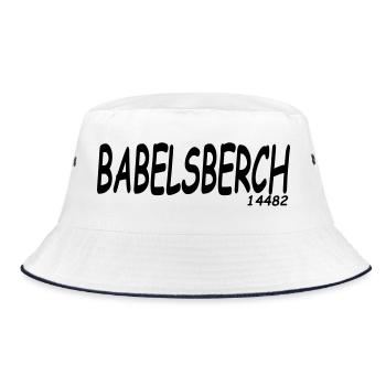 BABELSBERCH 14482 - Bucket Hat - Weiß/Navy - Vorne