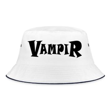 Vampire - Bucket Hat - white/navy - Front