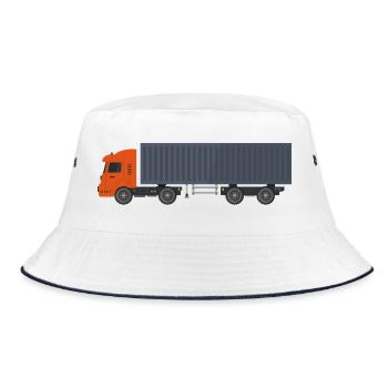 Container trucks - Bucket Hat - white/navy - Front