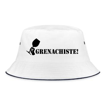 Grenachiste - Bucket Hat - Weiß/Navy - Vorne