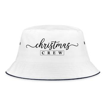 Christmas Crew Weihnachten - Bucket Hat - white/navy - Front