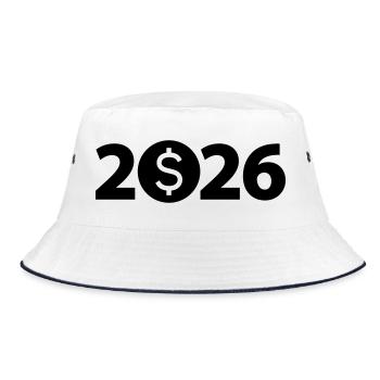 Dollar 2026, Milliardaire, Millionnaire, Profit - Bob - blanc/marine - Devant