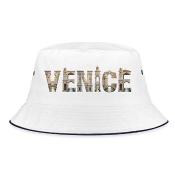 Typographie de Venise avec architecture historique - Bob - blanc/marine - Devant