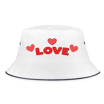 Amour en Lettres Rouge - Bob - blanc/marine - Devant