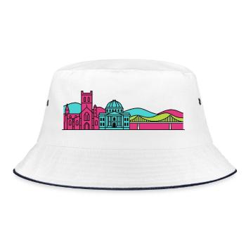 Silhouette de l’Abbaye de la ville de Dunfermline - Bob - blanc/marine - Devant