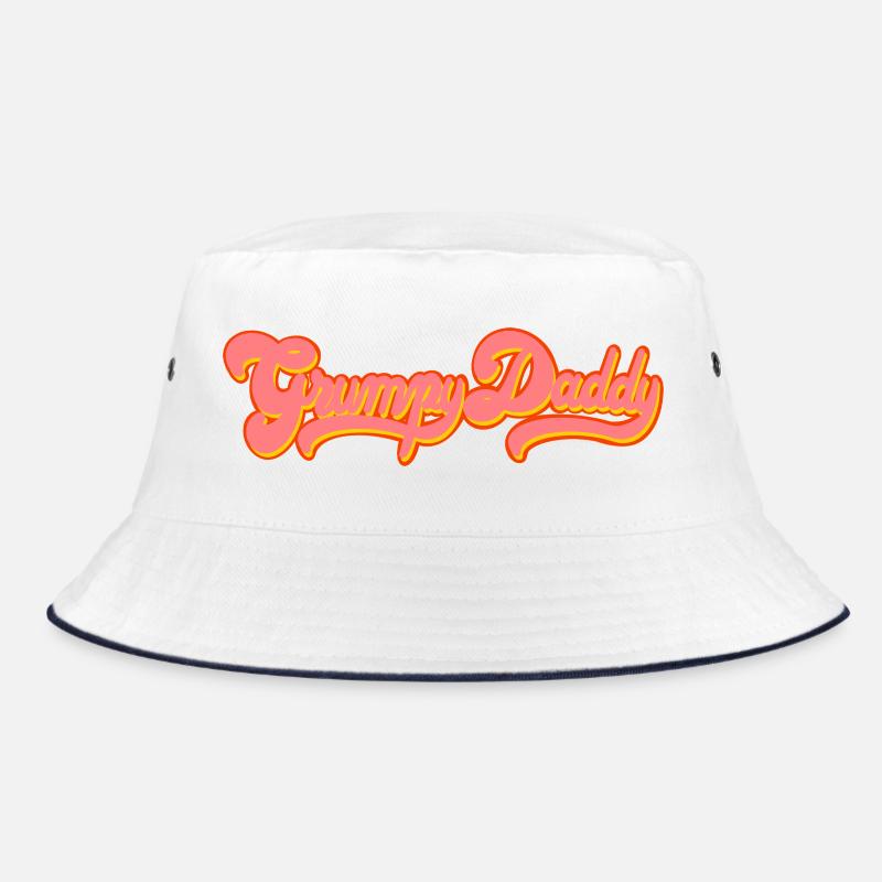 Grumpy Daddy Retro Script - Farbe "Exploitation" Bucket Hat