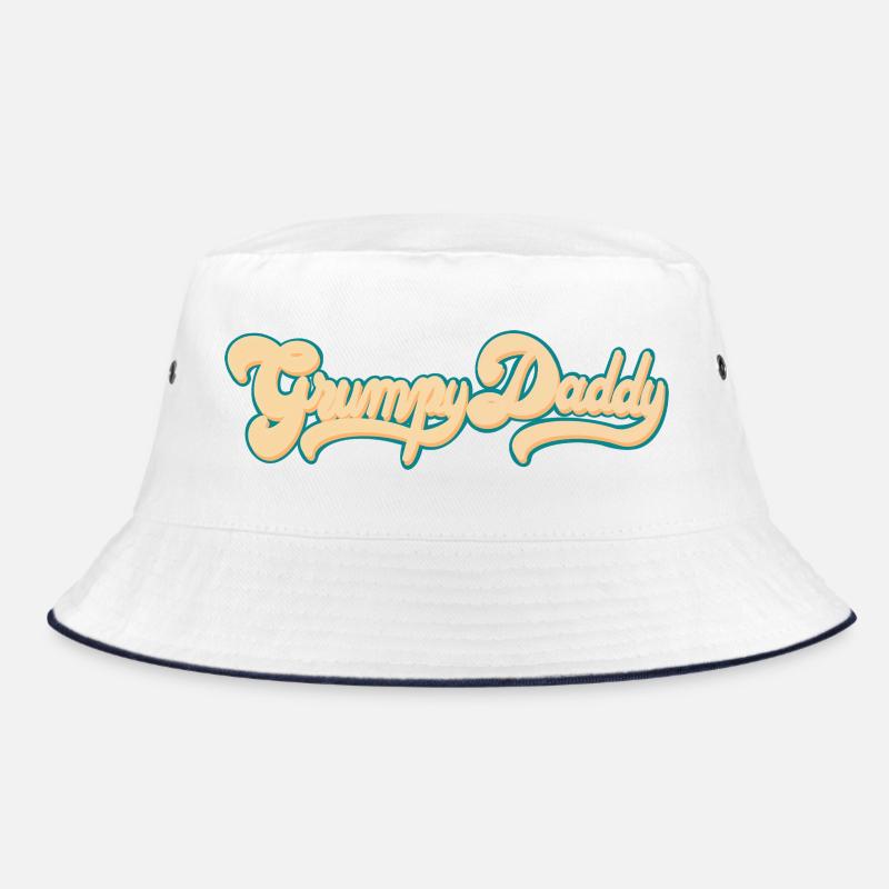 Grumpy Daddy Retro Script - Farbe "Groovy Baby" Bucket Hat