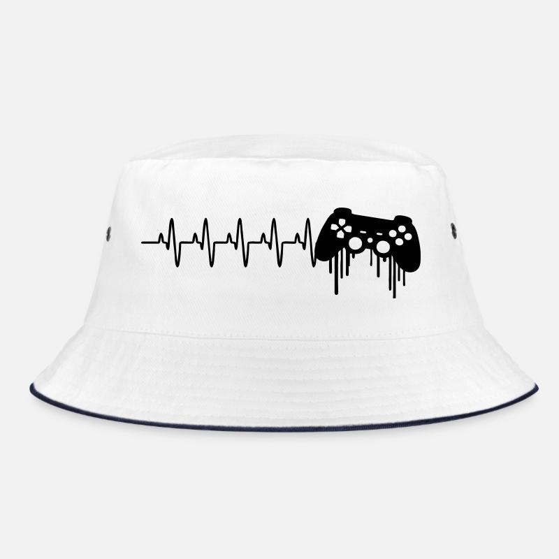 Heartbeat gaming controller Bucket Hat