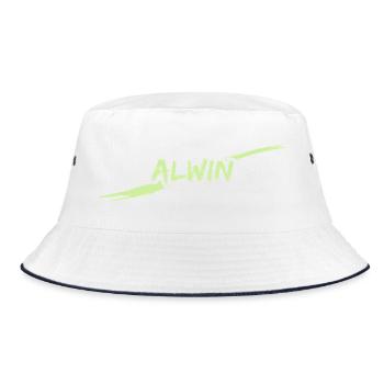 Gift Alwin - Bucket Hat - white/navy - Front