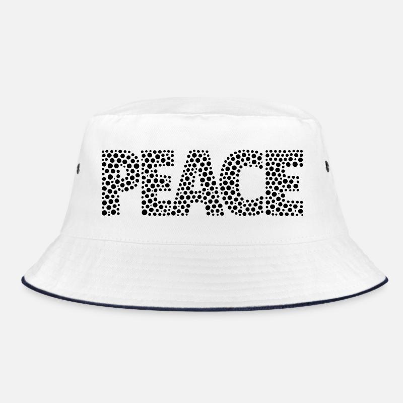 PEACE mit Punkten Bucket Hat