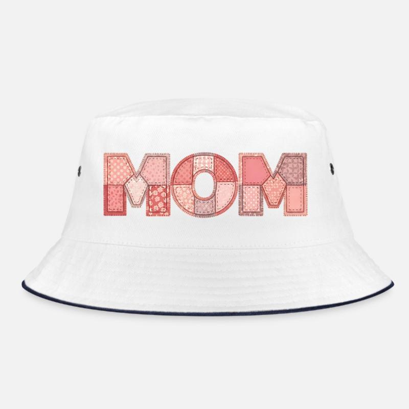 Mom Patchwork Floral Pattern Gift Bucket Hat