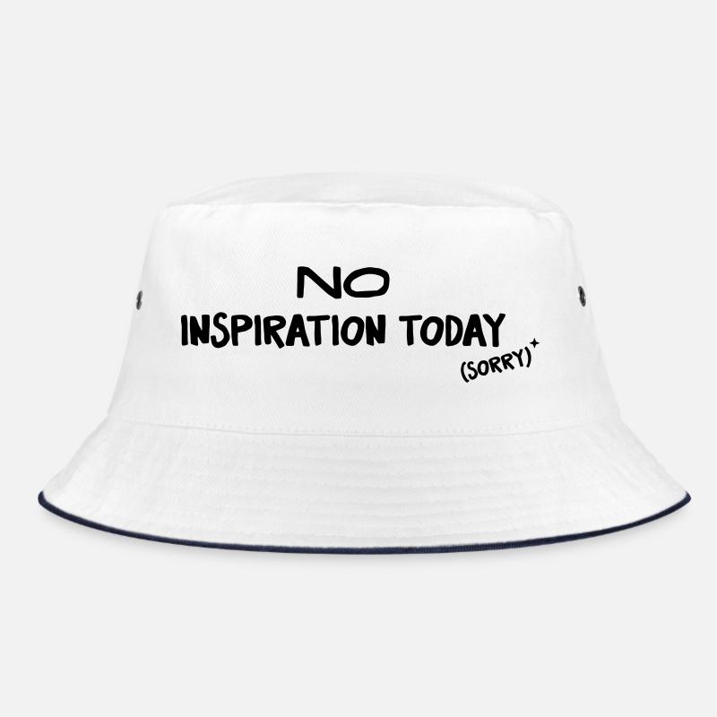 No Inspiration Today - Creative Humor Bucket Hat