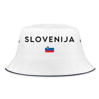 Drapeau slovène, design minimaliste élégant - Bob - blanc/marine - Devant