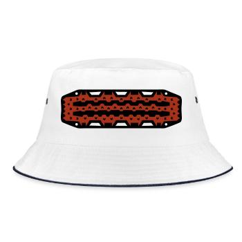 Offroad Sand Sheet 4x4 Mud - Bucket Hat - white/navy - Front