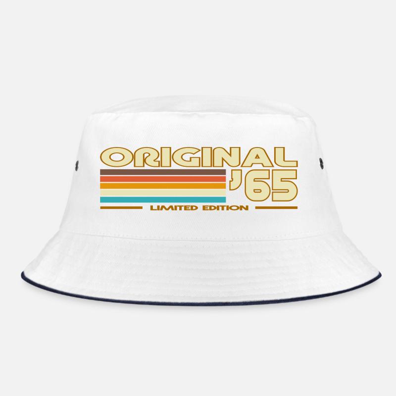 Originale 65er Retro-Streifen Bucket Hat