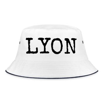 Lyon - Bucket Hat - Weiß/Navy - Vorne