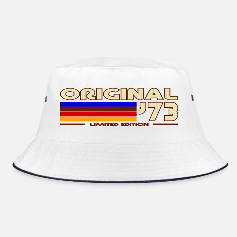 1973 - Bucket Hat - Weiß/Navy