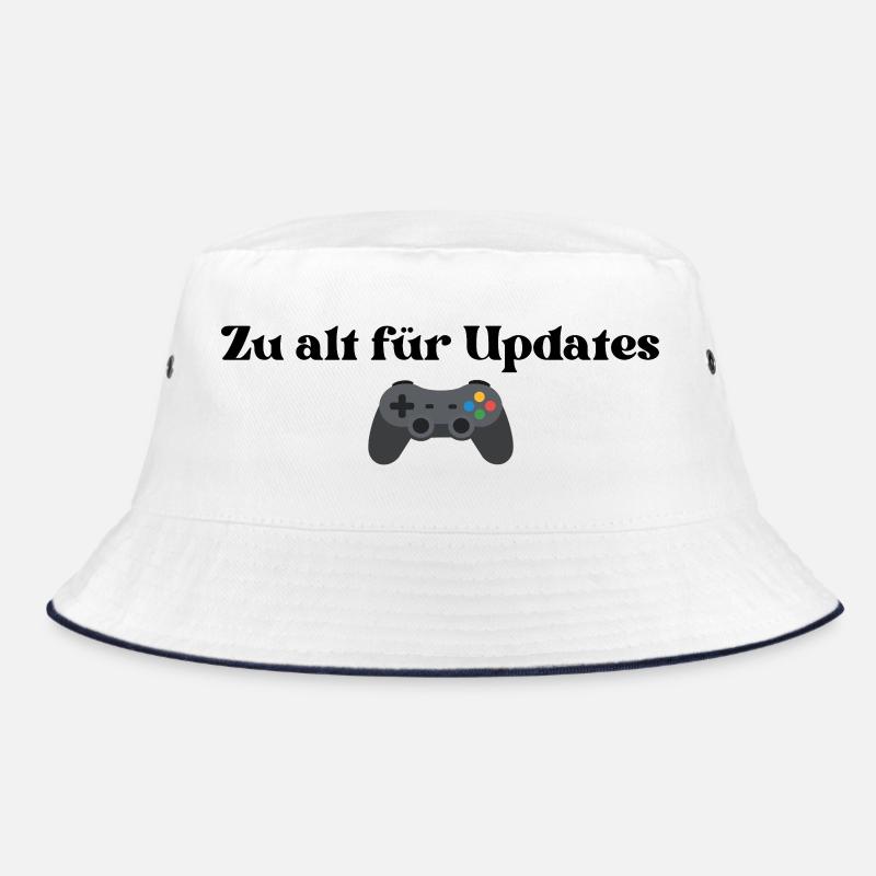 Zu alt für Updates - Bucket Hat - Weiß/Navy