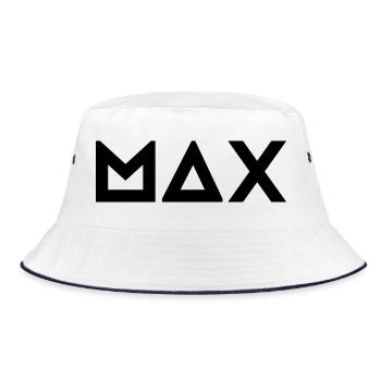 First name Max - Bucket Hat - white/navy - Front