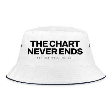 Arzt - The Chart Never Ends - Medizin - Bucket Hat - Weiß/Navy - Vorne