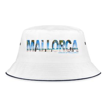 Bannière de lettrage de Majorque - Dream of Mallorca - Bob - blanc/marine - Devant
