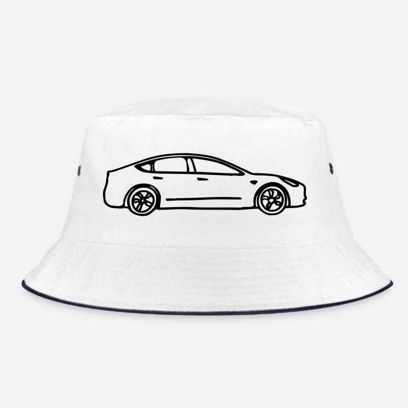 Model 3 gezeichnet Bucket Hat