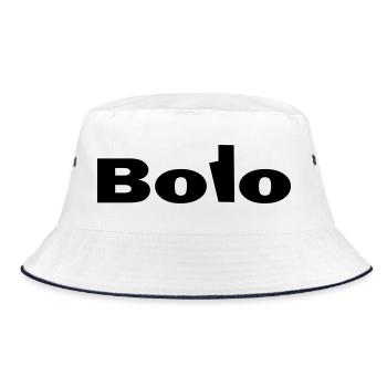 Bolo like Bologna - Bucket Hat - white/navy - Front