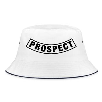 Prospect Batch - Bucket Hat - white/navy - Front