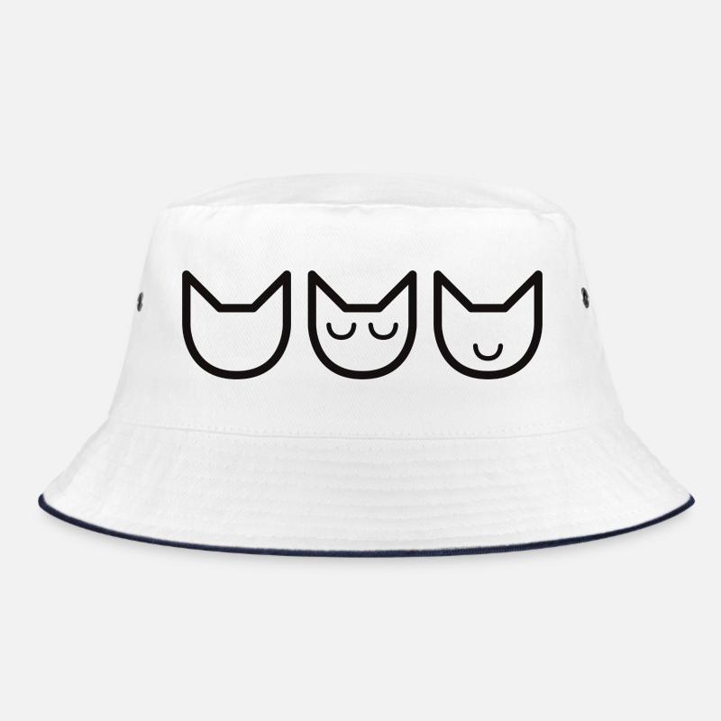 Cats : See no evil, hear no evil, speak no evil Bucket Hat
