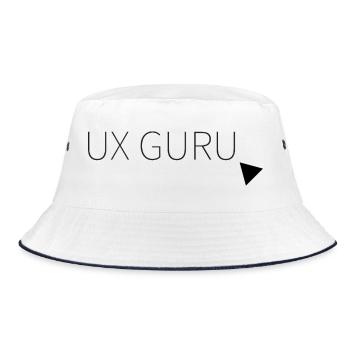 UX Guru - Bucket Hat - white/navy - Front